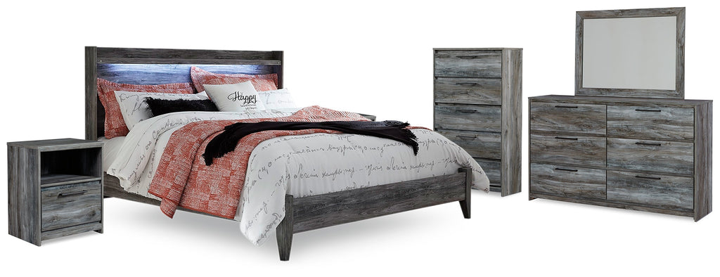 Baystorm King Panel Bedroom Set, Gray