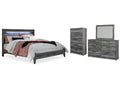 Baystorm King Panel Bedroom Set, Gray