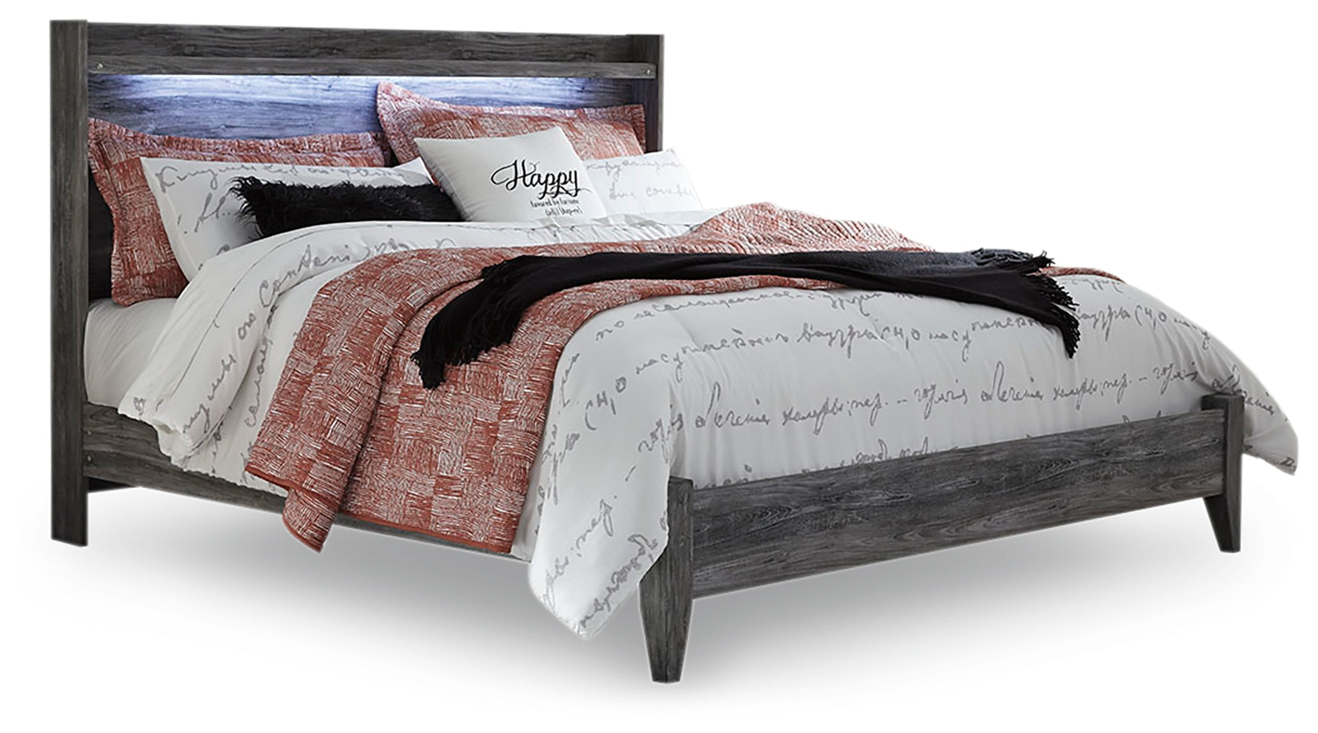 Baystorm King Panel Bedroom Set, Gray