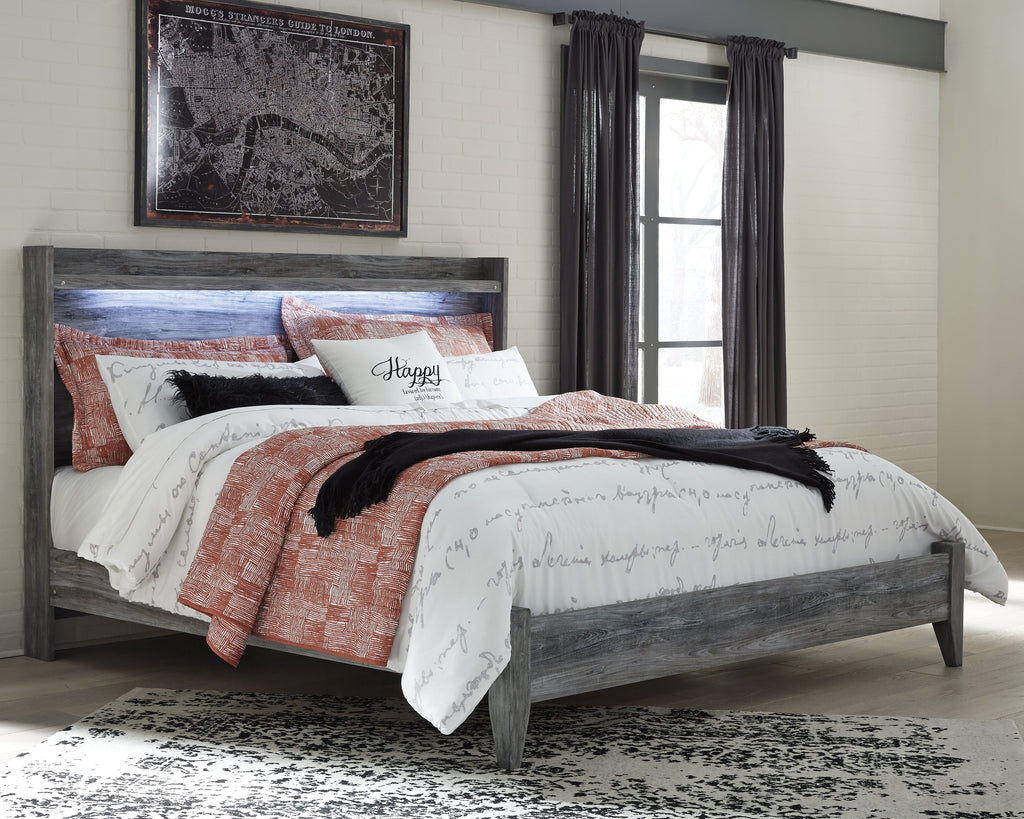 Baystorm King Panel Bedroom Set, Gray