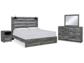 Baystorm King Panel Bedroom Set, Gray