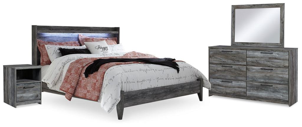 Baystorm King Panel Bedroom Set, Gray