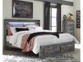 Baystorm Gray King Panel Storage Bedroom Set with Chest