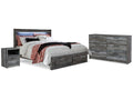 Baystorm King Panel Storage Bedroom Set, Gray