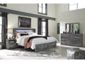 Baystorm King Panel Storage Bedroom Set, Gray