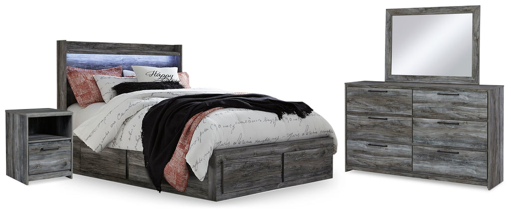 Baystorm Queen Panel Bedroom Set, Gray