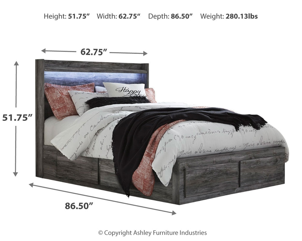 Baystorm Queen Panel Bedroom Set, Gray