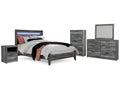 Baystorm Queen Panel Bedroom Set, Gray