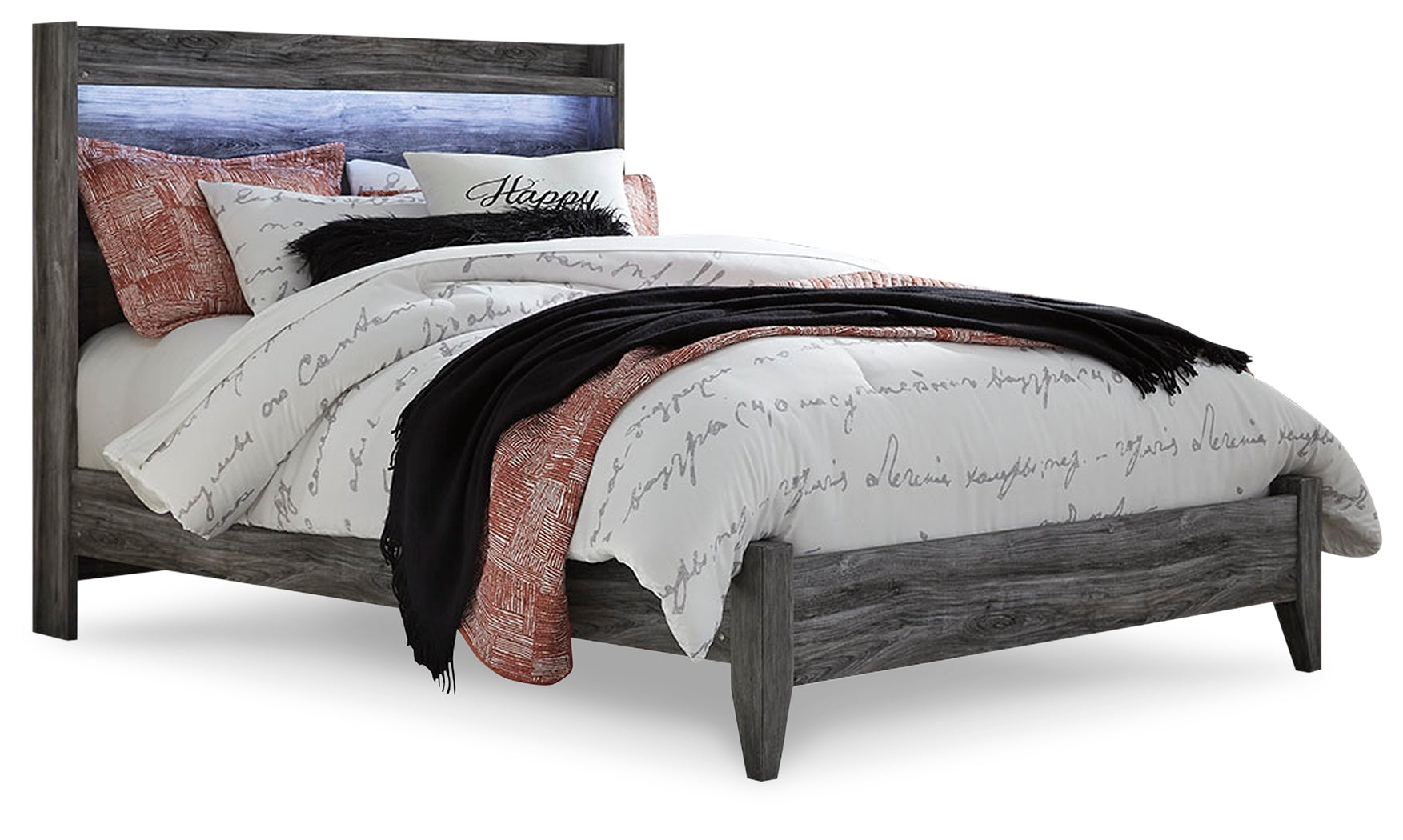 Baystorm Queen Panel Bedroom Set, Gray