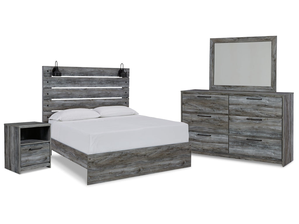 Baystorm Queen Panel Bedroom Set, Gray