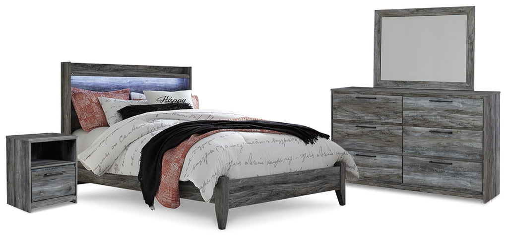 Baystorm Queen Panel Bedroom Set, Gray