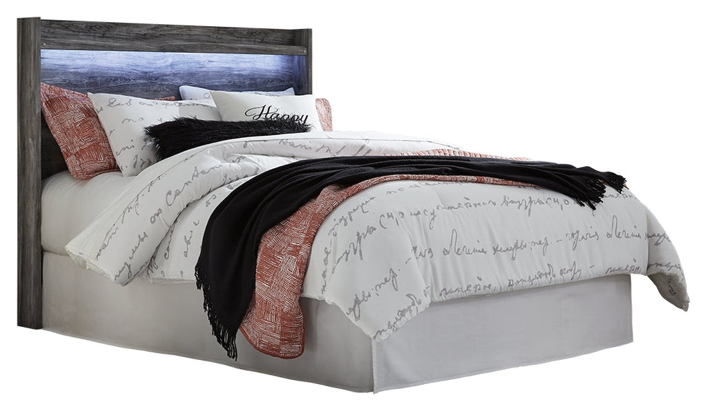 Baystorm Queen Panel Headboard & Dresser & Mirror & Chest & Nightstand, Gray