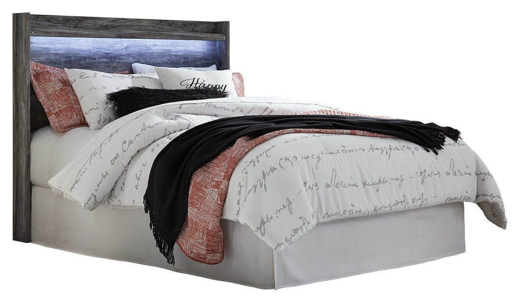 Baystorm Queen Panel Headboard & Dresser & Mirror & Chest & Nightstand, Gray