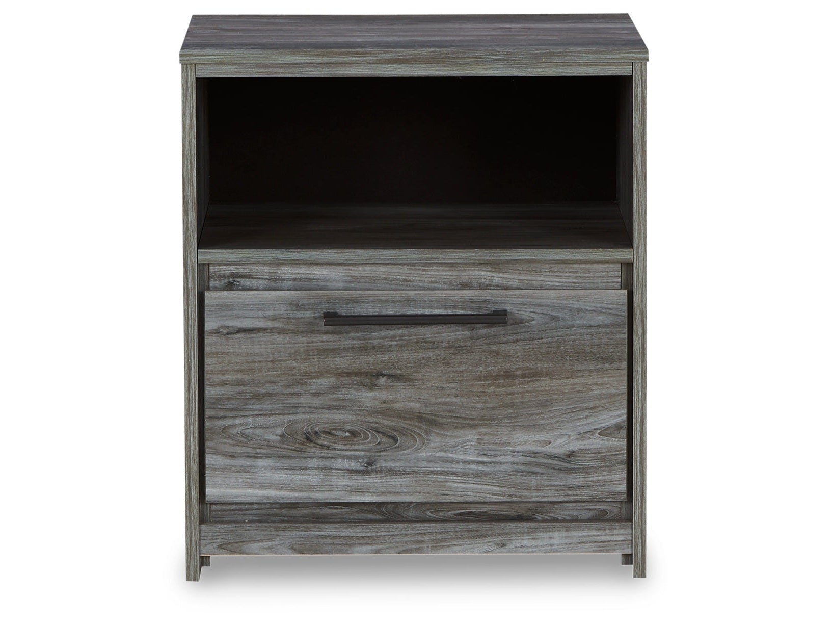 Baystorm Queen Panel Headboard & Dresser & Mirror & Chest & Nightstand, Gray