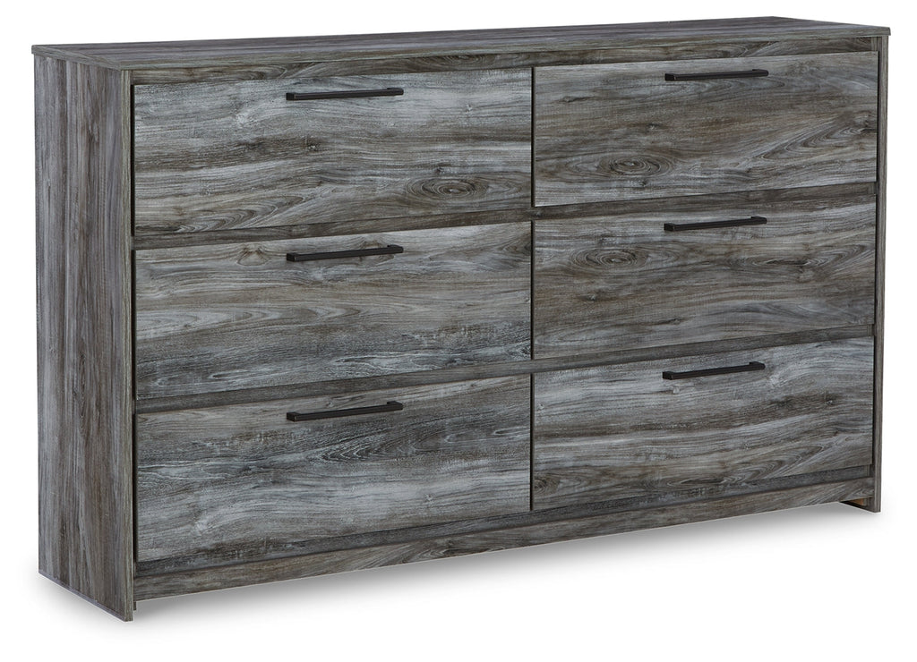 Baystorm Gray Queen Panel Storage Bed, Dresser and Chest