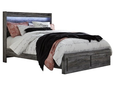 Baystorm Queen Panel Storage Bedroom Set, Gray