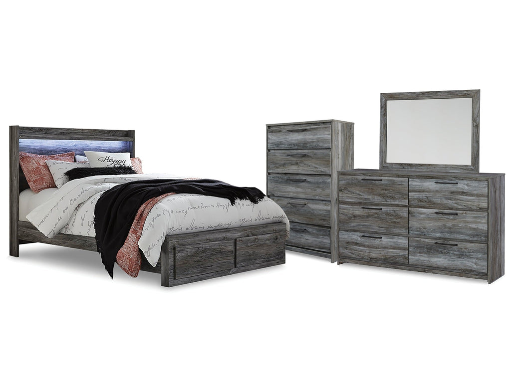 Baystorm Queen Storage Bedroom Set, Gray
