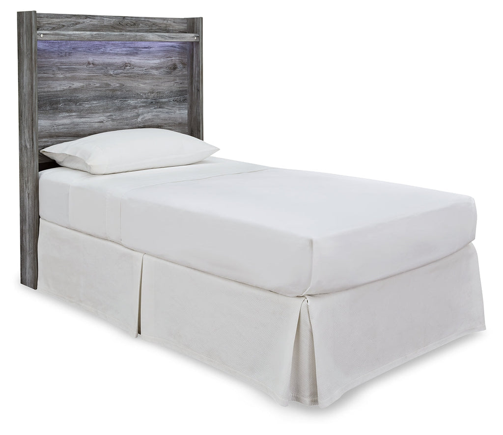 Baystorm Gray Twin Panel Headboard Bed & Dresser & Mirror & Nightstand