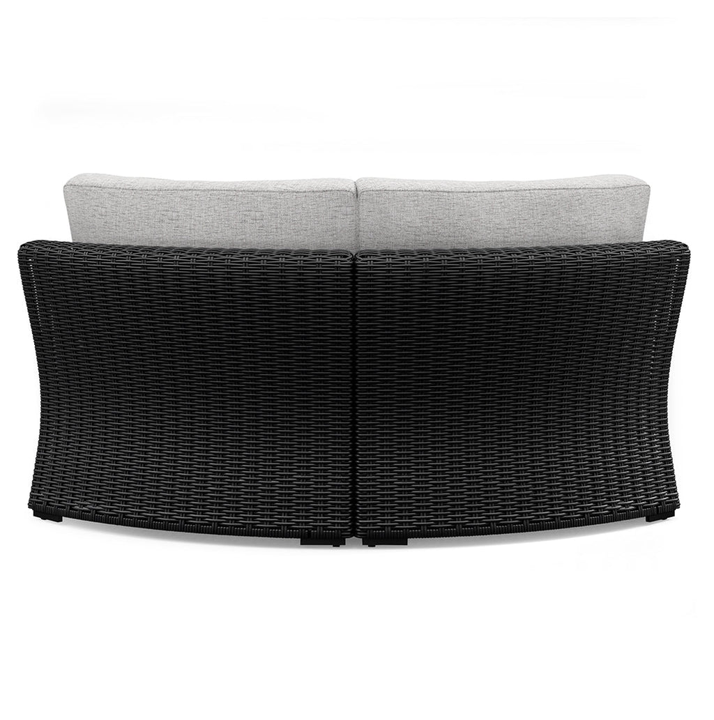 Beachcroft Black/Light Gray 5-Piece Outdoor Sectional