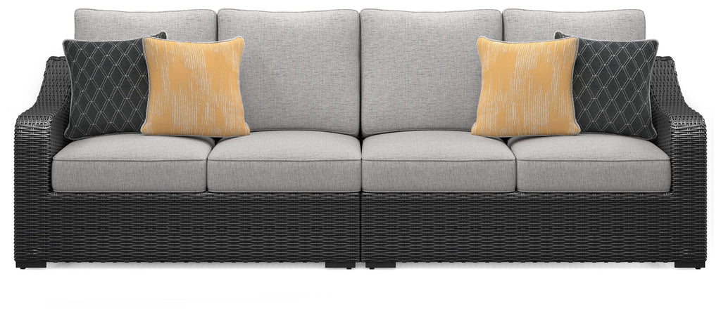 Beachcroft Black/Light Gray 5-Piece Outdoor Sectional