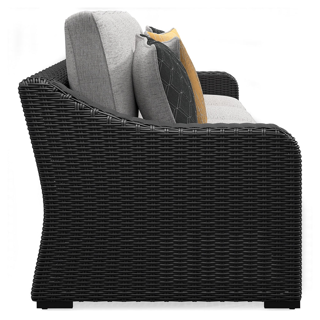 Beachcroft Black/Light Gray 5-Piece Outdoor Sectional