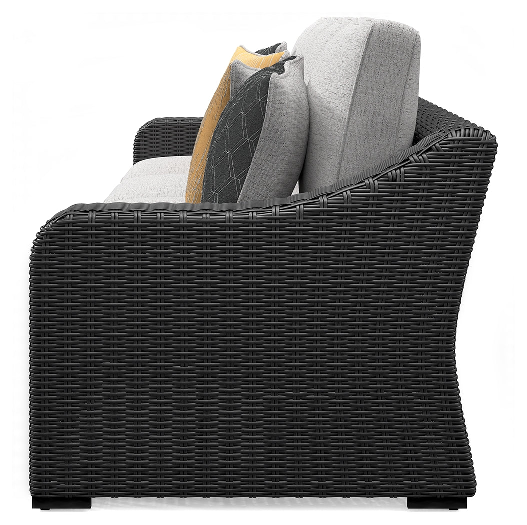 Beachcroft Black/Light Gray 5-Piece Outdoor Sectional