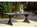 Beachcroft Black/Light Gray Outdoor Dining Table