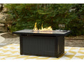 Beachcroft Black/Light Gray Outdoor Fire Pit Table