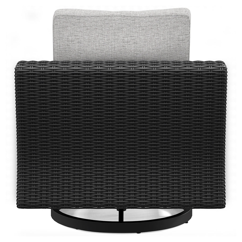 Beachcroft Black/Light Gray Outdoor Sofa & 2 Lounge Chairs