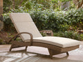 Beachcroft New Beige Outdoor Chaise Lounge with Cushion