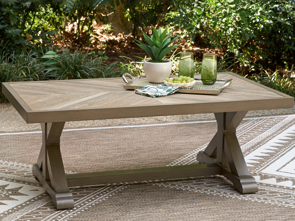 Beachcroft New Beige Outdoor Coffee Table