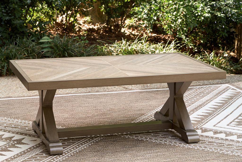Beachcroft New Beige Outdoor Coffee Table