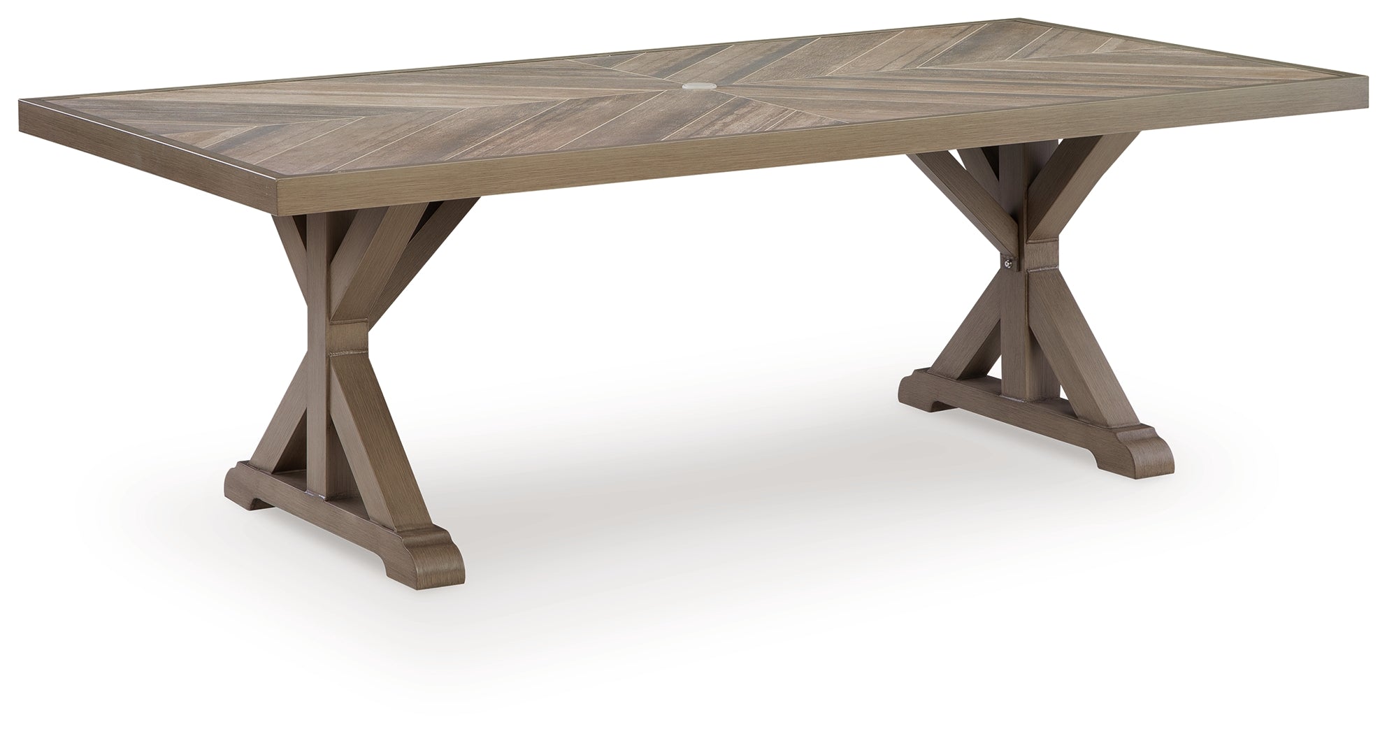 Beachcroft New Beige Outdoor Dining Table