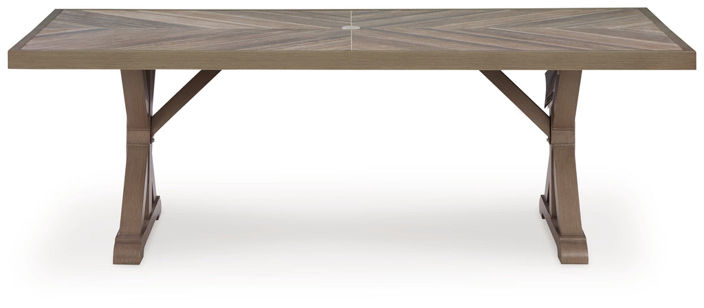 Beachcroft New Beige Outdoor Dining Table