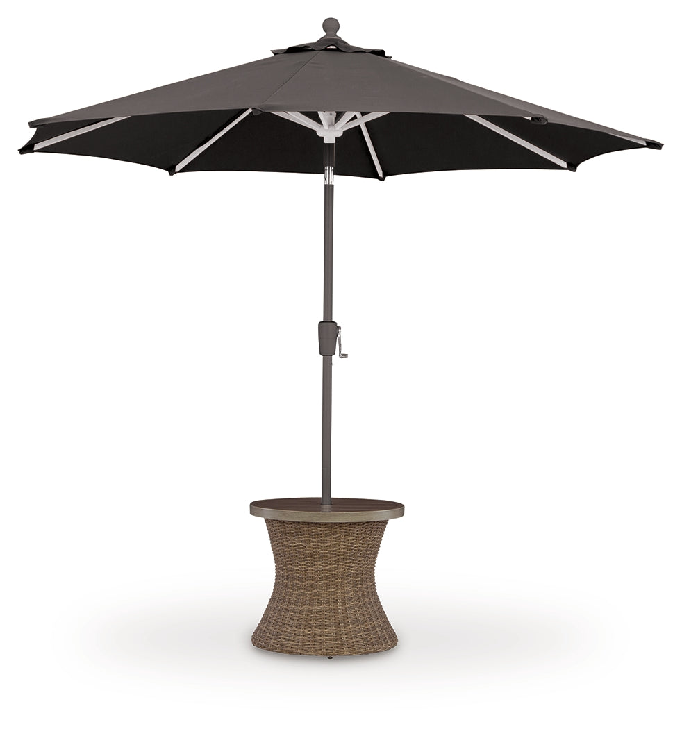 Beachcroft New Beige Outdoor End Table