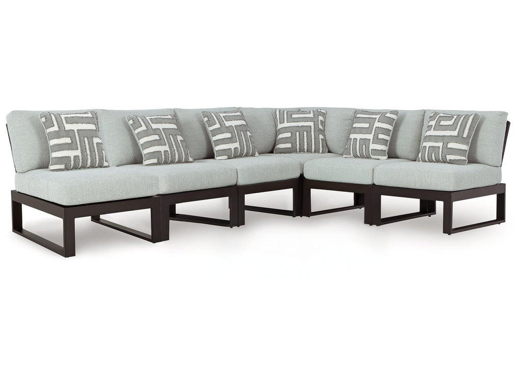Beachloft Black 6-Piece Outdoor Sectional