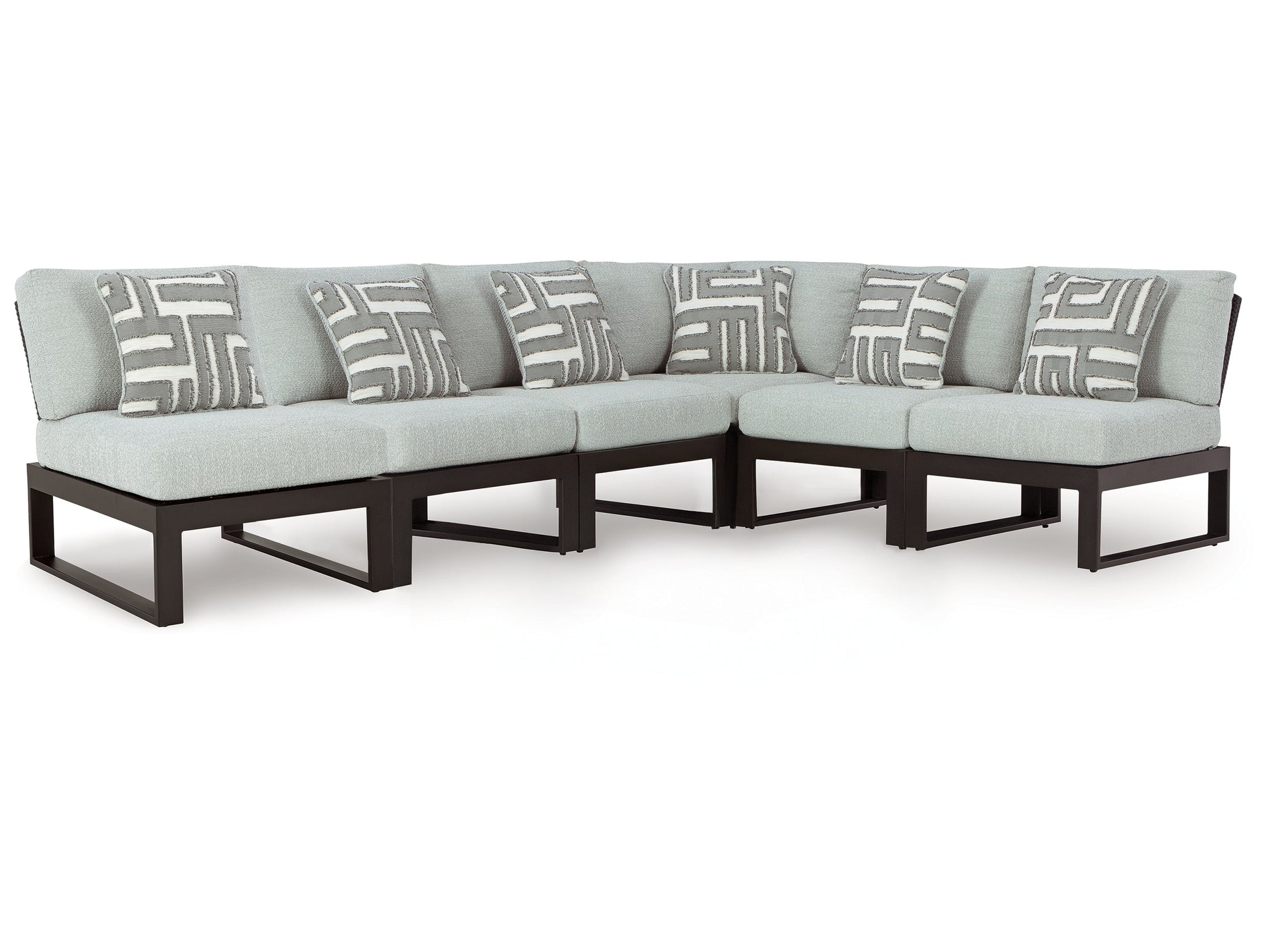 Beachloft Black 6-Piece Outdoor Sectional