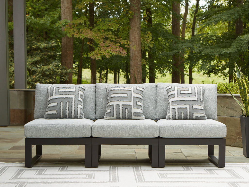 Beachloft Black/Gray 3-Piece Outdoor Sectional