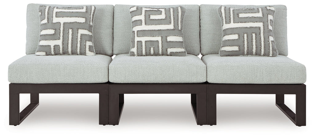 Beachloft Black/Gray 3-Piece Outdoor Sectional