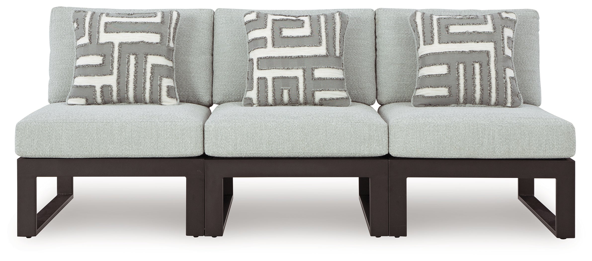 Beachloft Black/Gray 3-Piece Outdoor Sectional