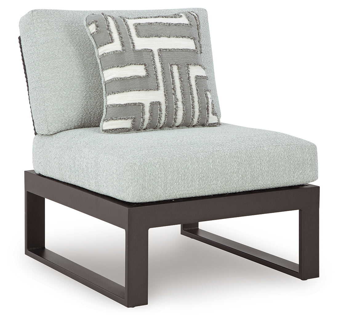 Beachloft Black/Gray 4-Piece Outdoor Sectional