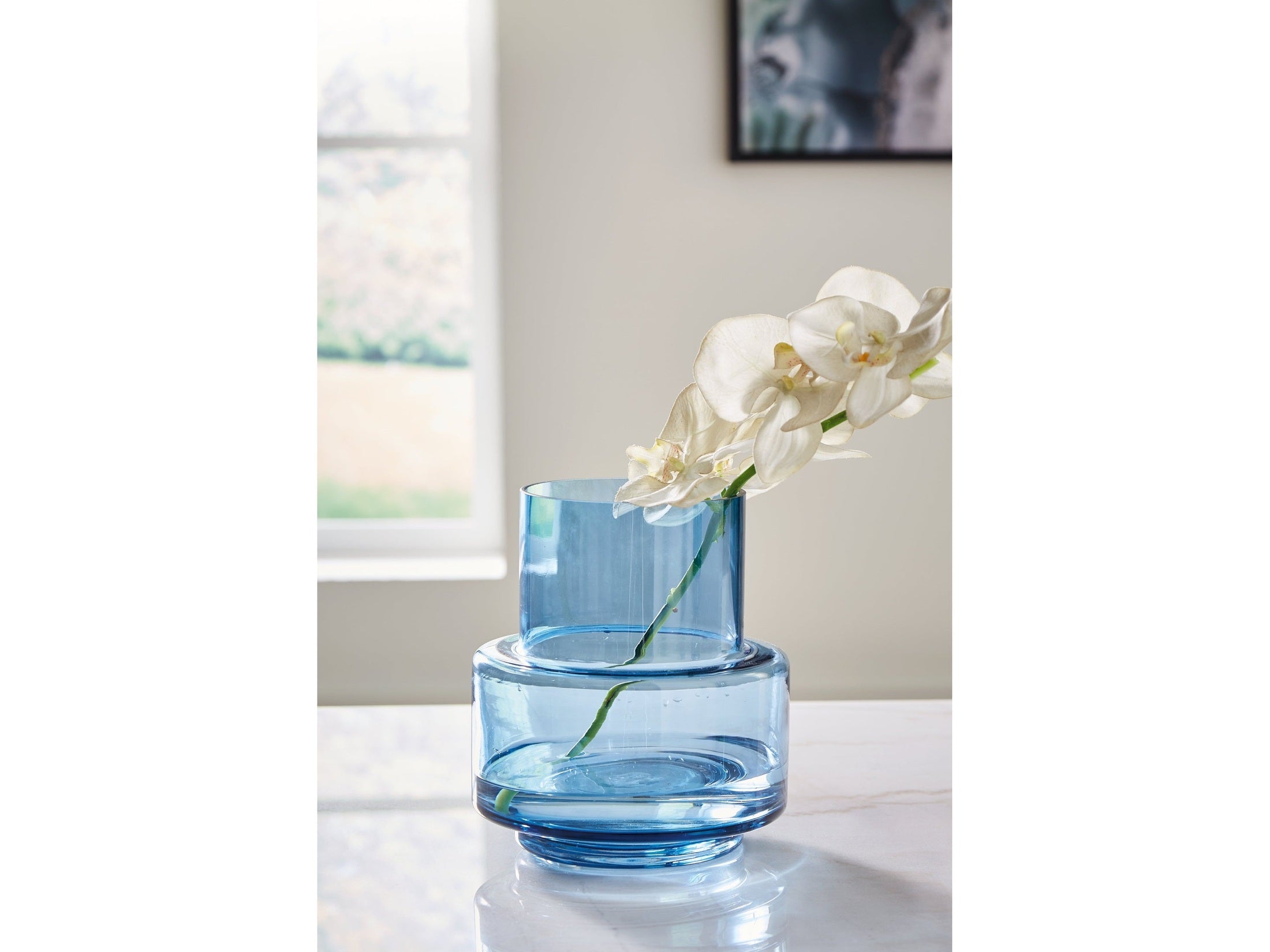 Bealen Dark Blue Vase (9.75"H)
