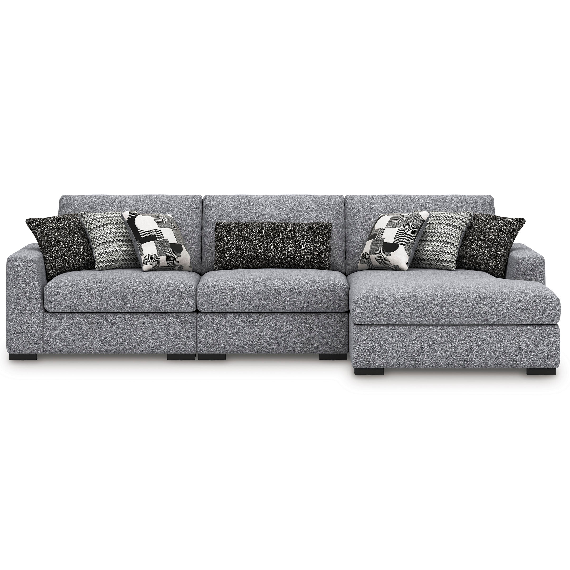 Bealton Salt and Pepper 3-Piece Sectional with Chaise