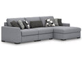 Bealton Salt and Pepper 3-Piece Sectional with Chaise