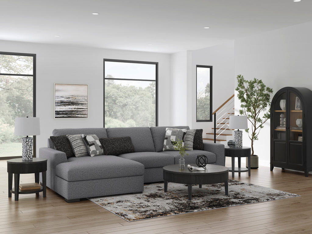 Bealton Salt and Pepper 3-Piece Sectional with Chaise