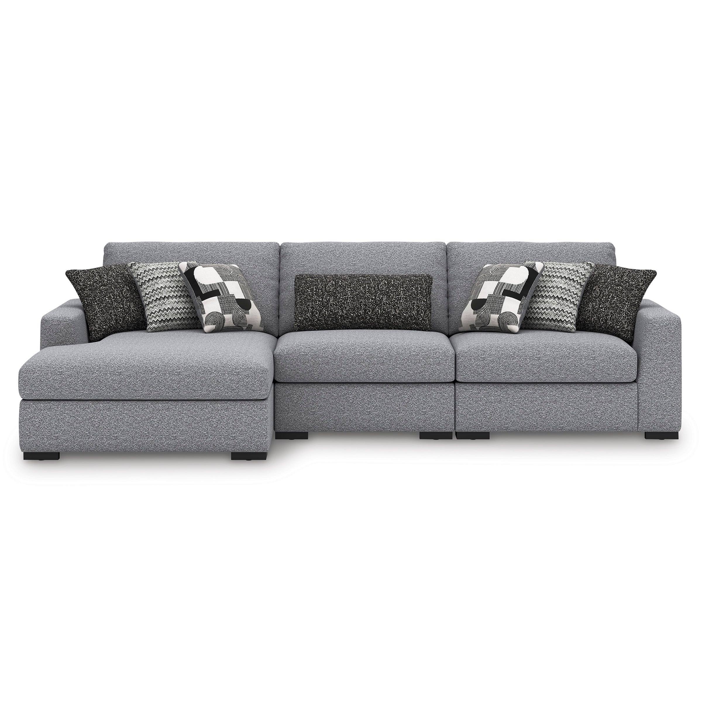Bealton Salt and Pepper 3-Piece Sectional with Chaise