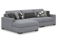 Bealton Salt and Pepper 3-Piece Sectional with Chaise