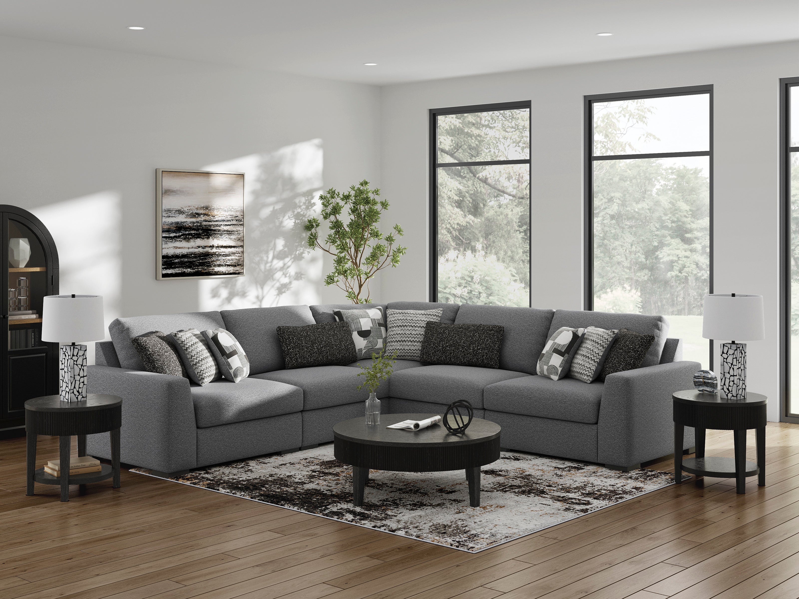 Bealton Salt and Pepper 5-Piece Sectional