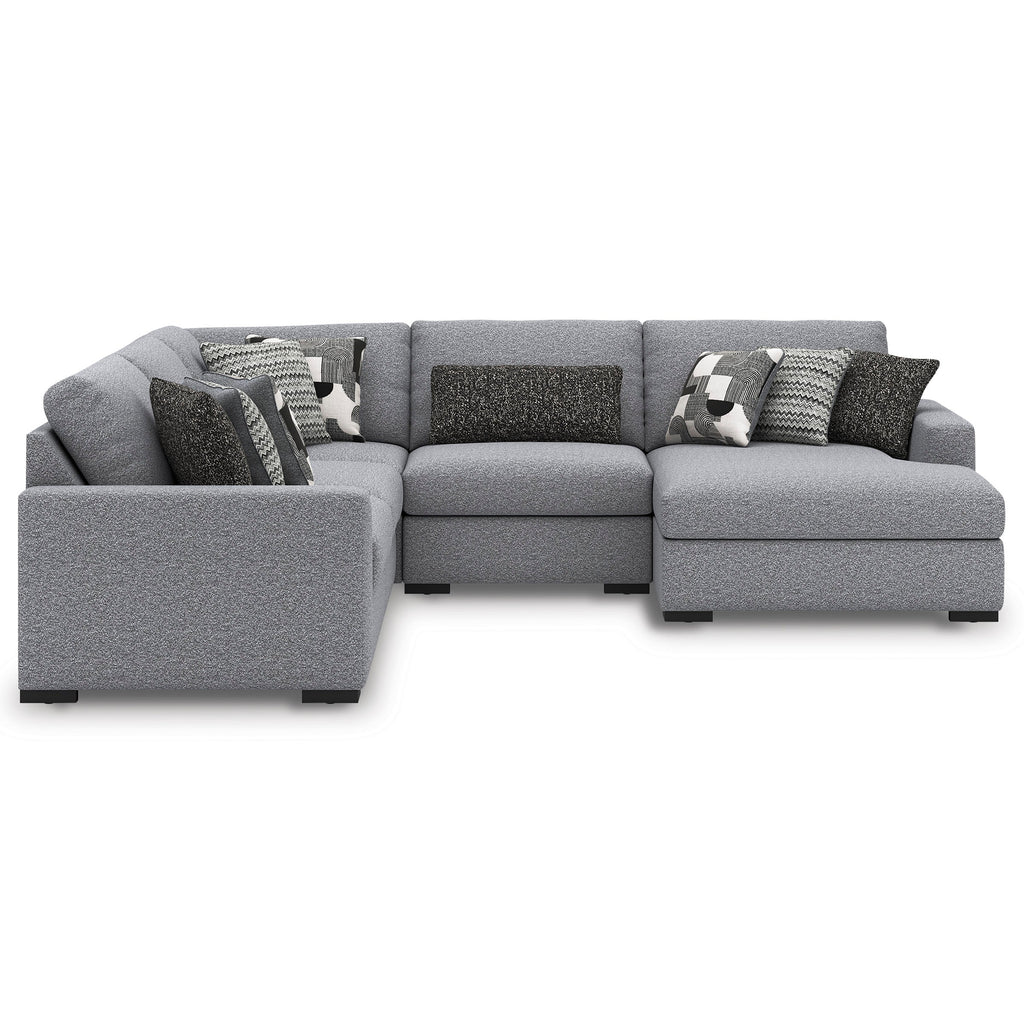Bealton Salt and Pepper 5-Piece Sectional with Chaise