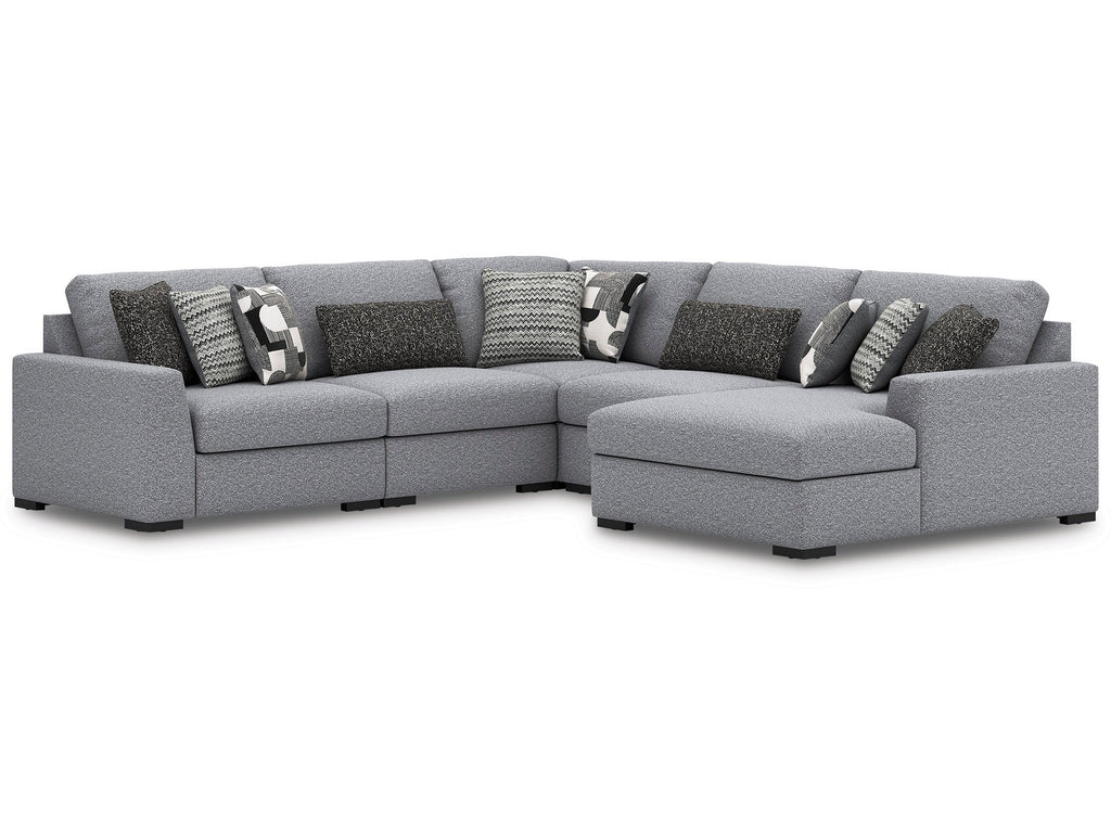 Bealton Salt and Pepper 5-Piece Sectional with Chaise